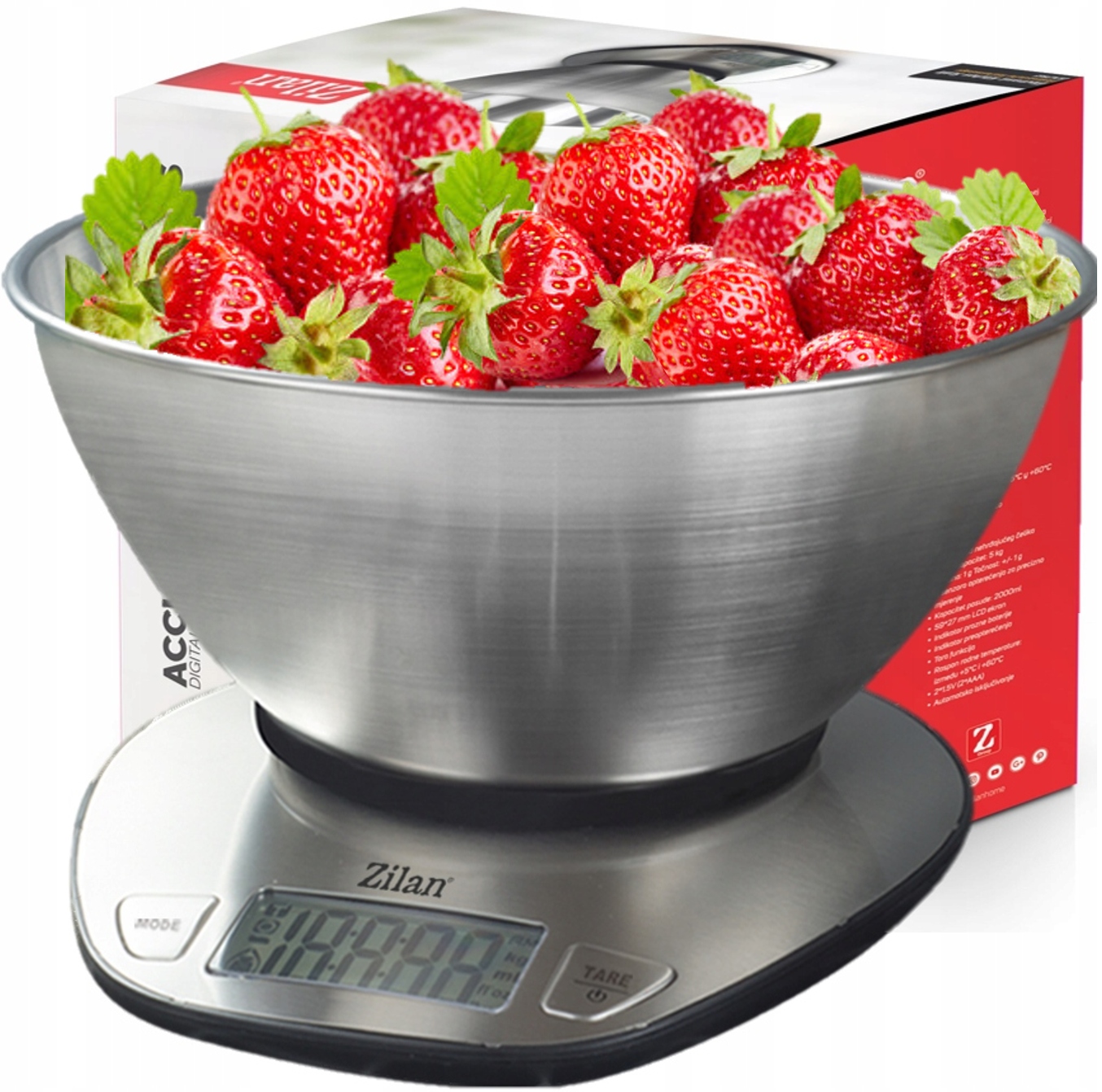 Zilan ZLN2960 kuchynská váha strieborná/šedá 5 kg